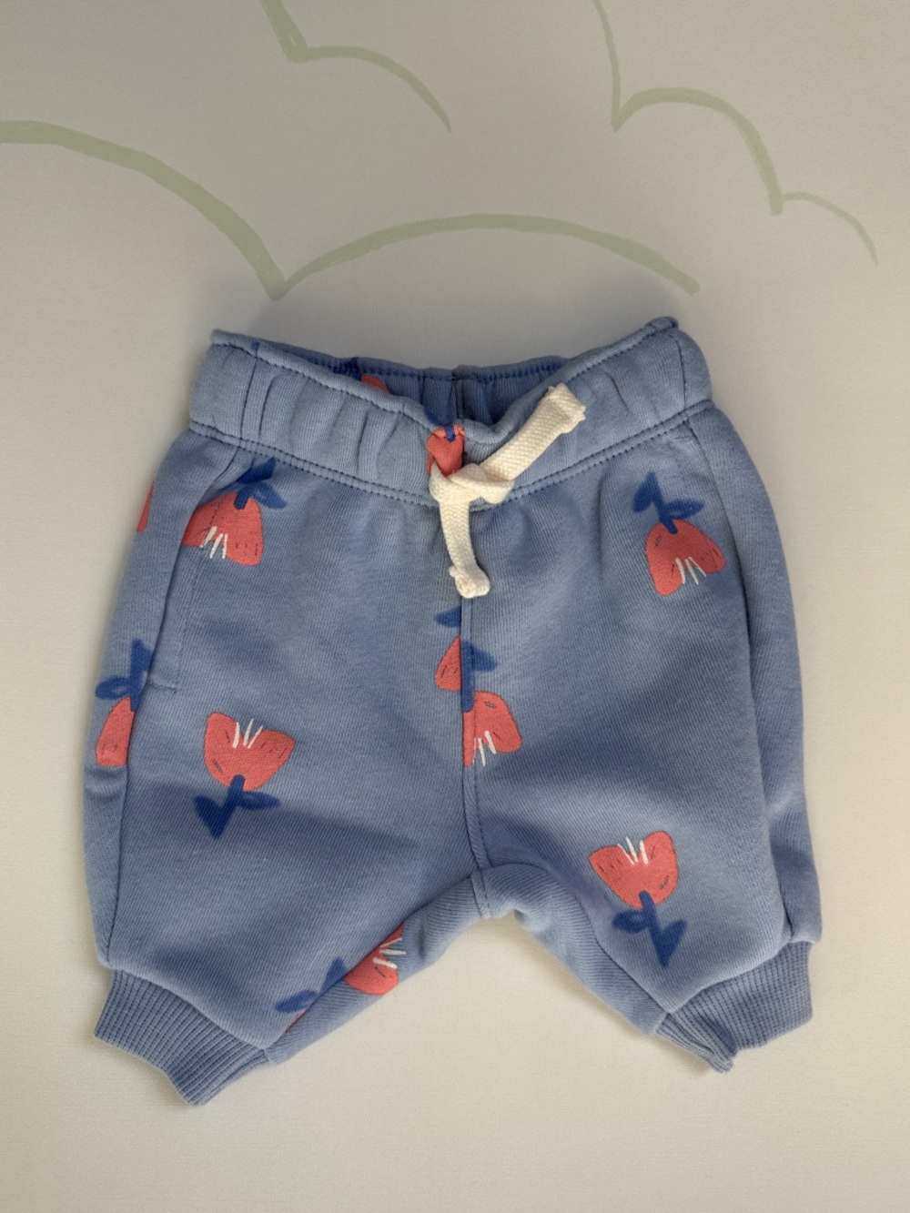 {Carter’s} Blue Floral Jogger Sweatpants